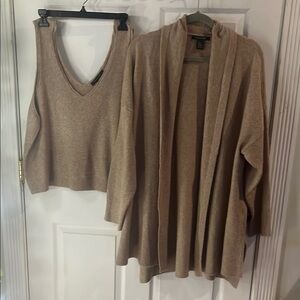 Women's Beige Sweater Set